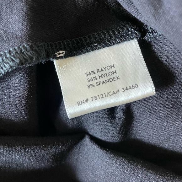 Eileen Fisher Black Faux Wrap Dress - Picture 5 of 6